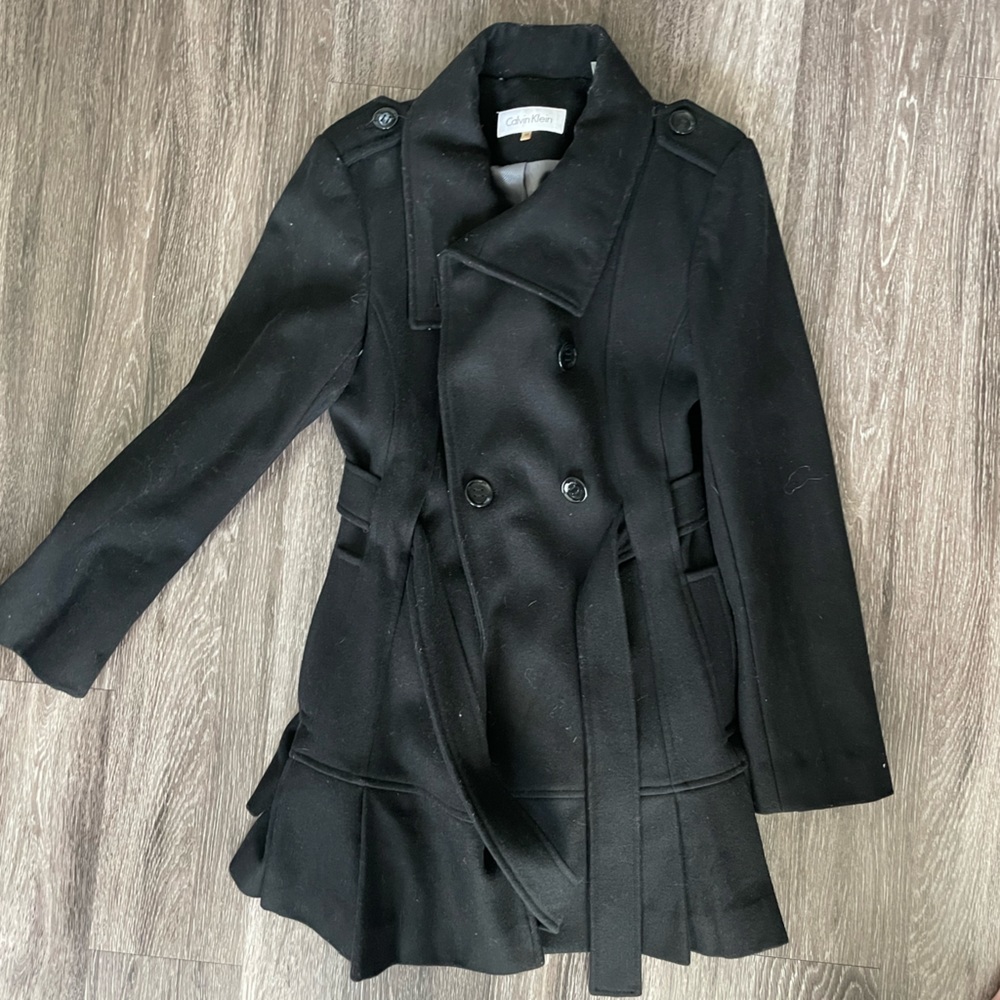 Calvin Klein Black Peacoat